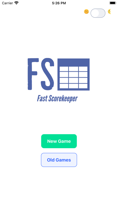 Fast ScoreKeeper Screenshot