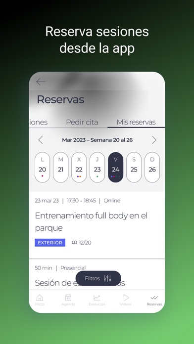 EF fitness Screenshot