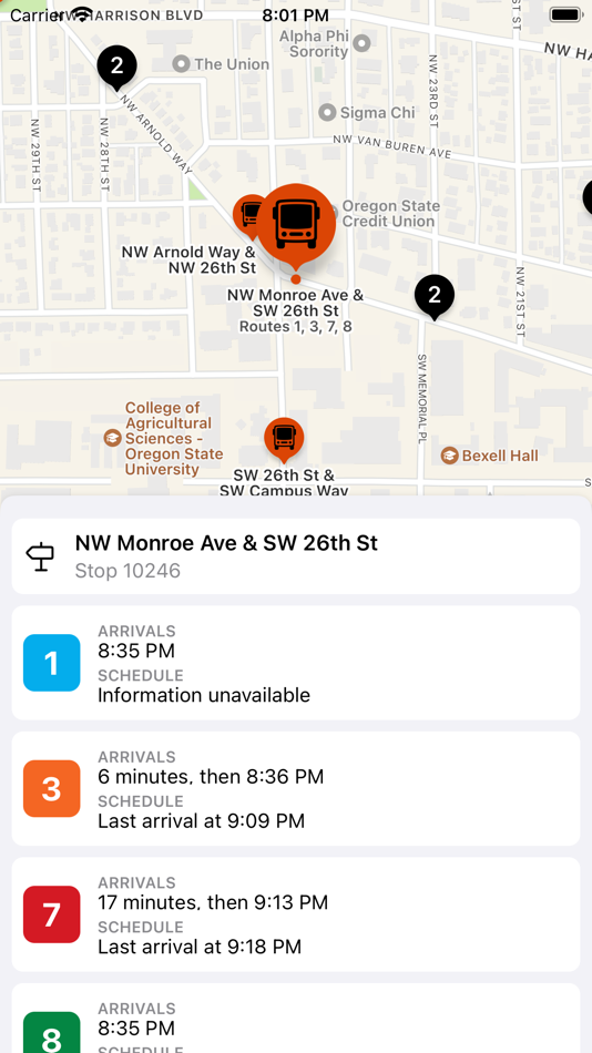 #3. Beavus - Corvallis Bus (iOS) 由: Zach Khan
