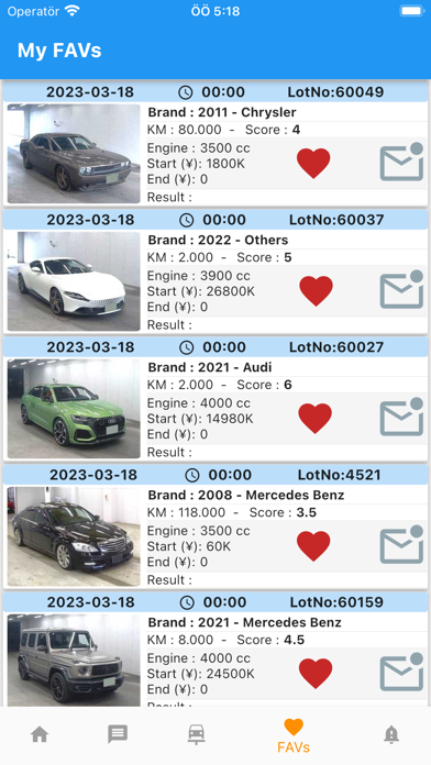 Japan Car Auctions Screenshot