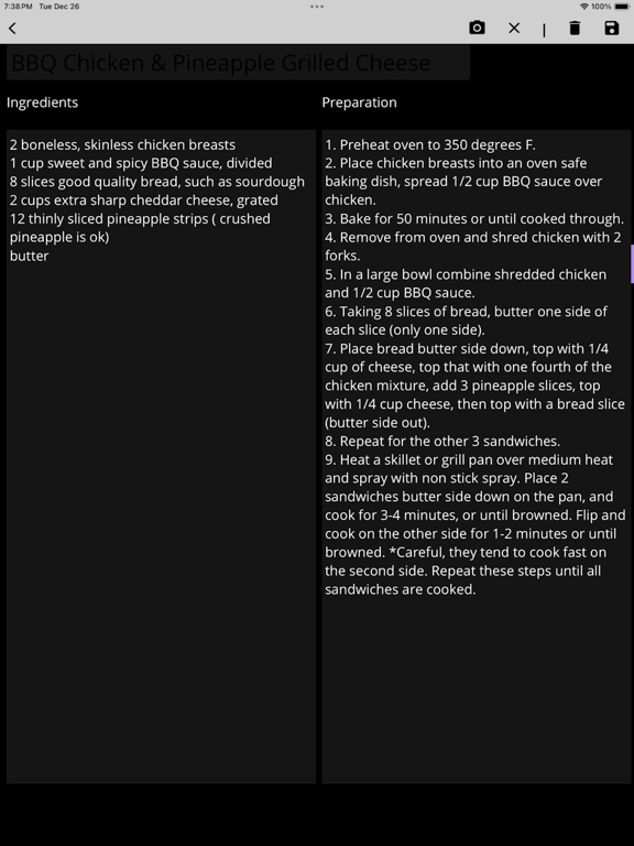 What's For Dinner?? iPad screenshot 4 - Food & Drink app