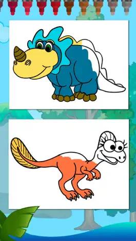 Game screenshot Dinosaurs Coloring Book Game hack