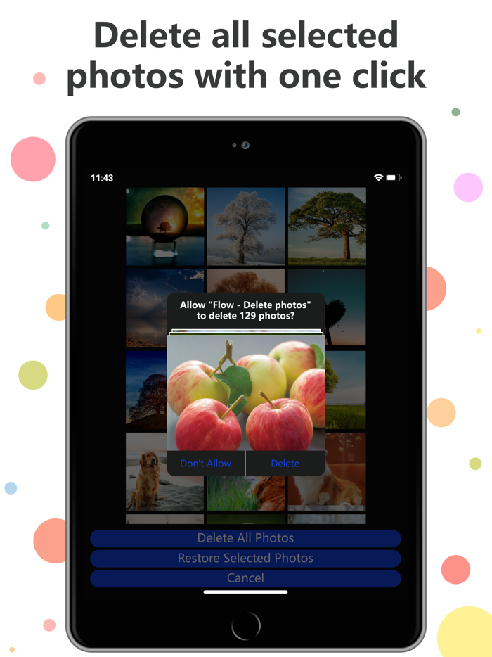 Flow - Delete photos