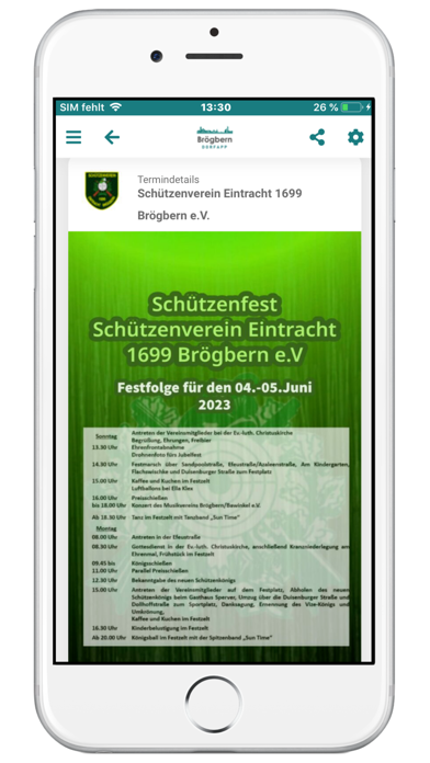 Broegbern Dorfapp Screenshot