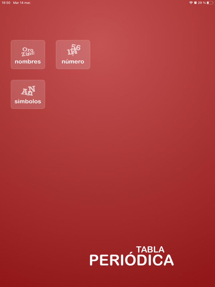 Tabla Periodica de Elementos