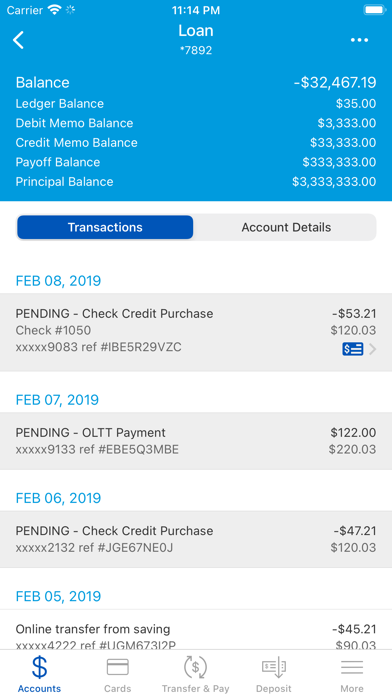 Kirkpatrick Bank Mobile Screenshot