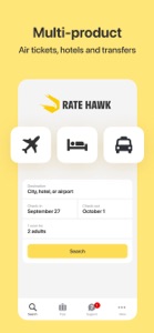 RateHawk: Hotel Booking screenshot #1 for iPhone