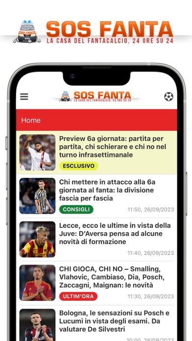 SOS Fanta -  Fantacalcio Screenshot