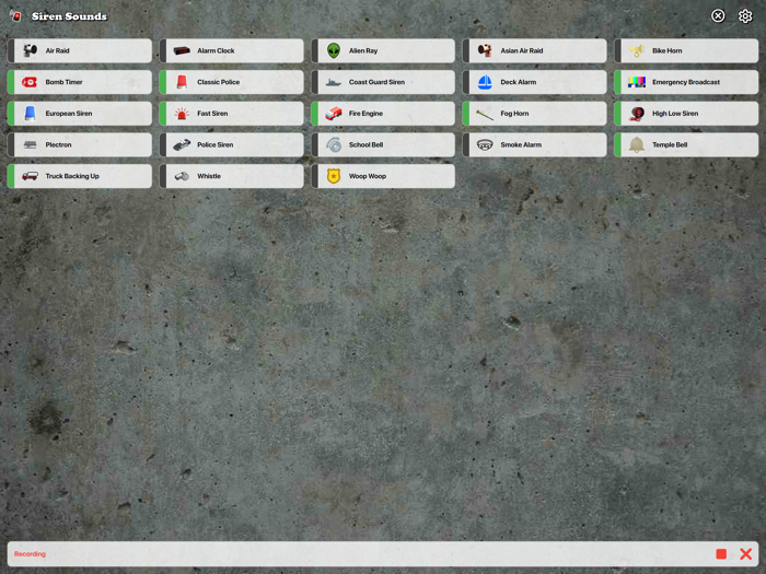 Siren Sounds Soundboard