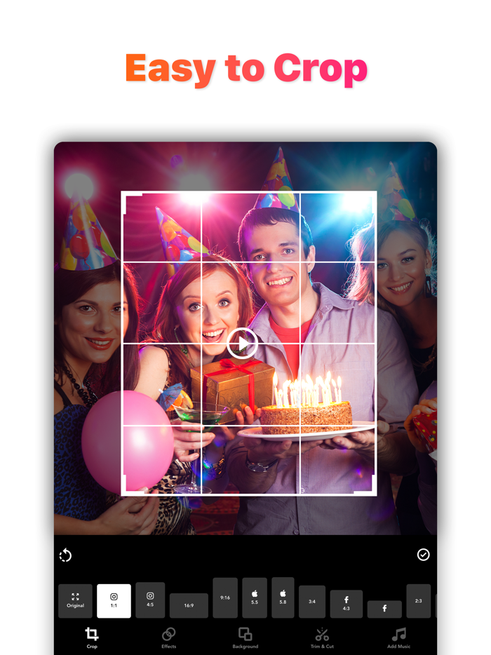 Crop Video for Insta Size