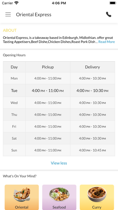 Oriental Express Edinburgh. Screenshot