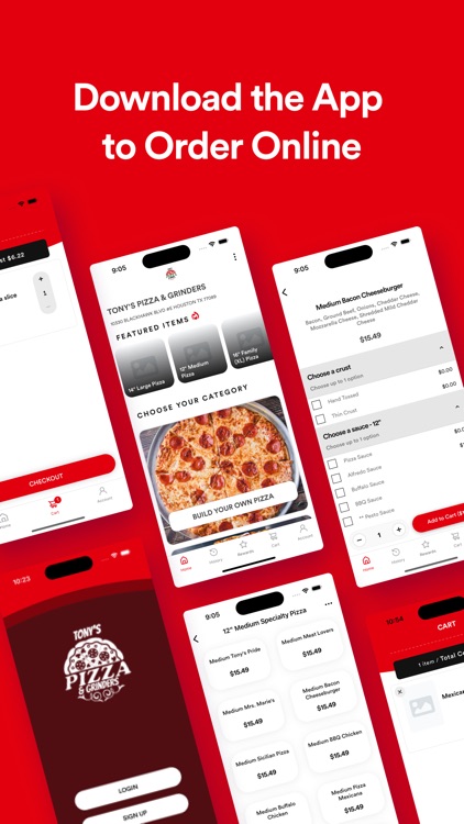 TONYS PIZZA & GRINDERS