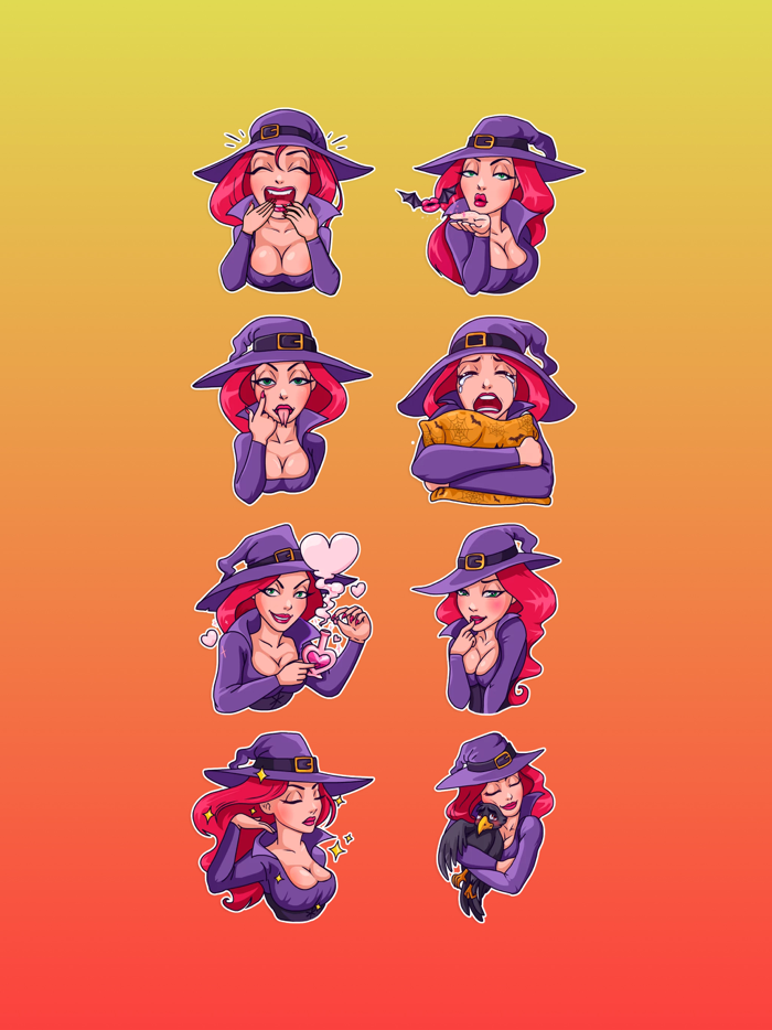 Witch Morgana Stickers