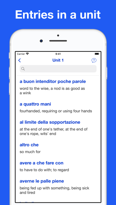 Italian Idioms and Proverbs Screenshot