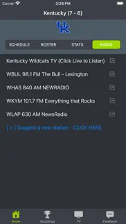 kentucky football schedules iphone screenshot 4