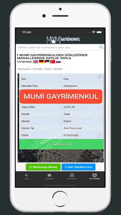 MUMİ GAYRİMENKUL DANIŞMANLIK Screenshot
