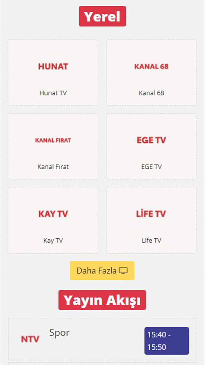 Mobil - Canlı TV Rehberi