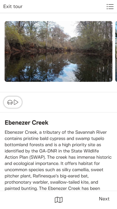 Ebenezer Creek Tour Screenshot