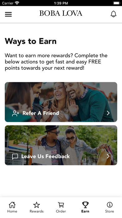 Boba Lova Rewards Screenshot