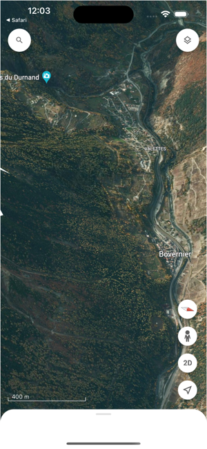 ภาพหน้าจอของ Google Earth