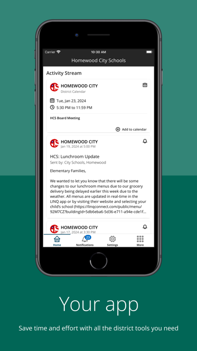 Homewood City Schools Screenshot