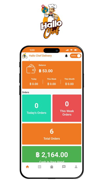 HalloChef Ride, Deliver & Earn Screenshot
