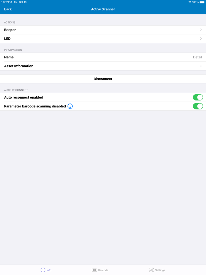 Zebra Scanner Control