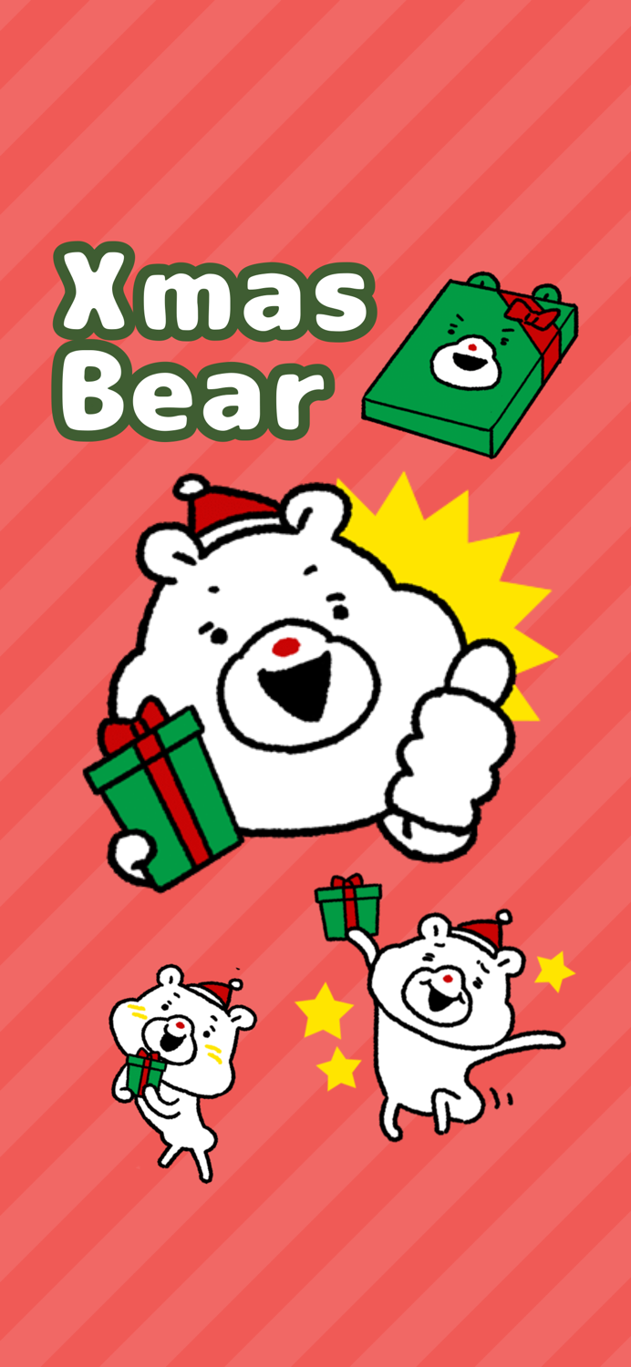 Xmas-bear stickers