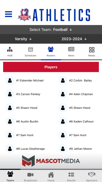 Paragould Rams Athletics Screenshot
