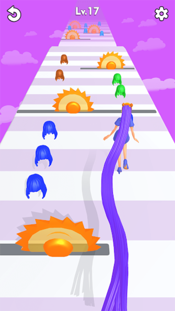 Fashion Long Hair Dancing Race