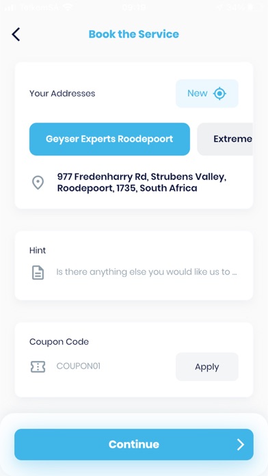Spaza Services Screenshot