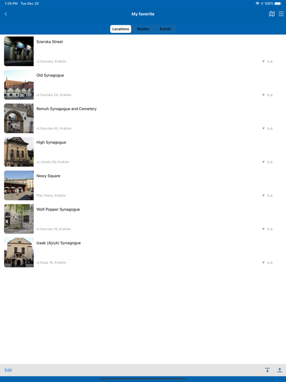 Kraków.pl iPad screenshot 4 - Travel app