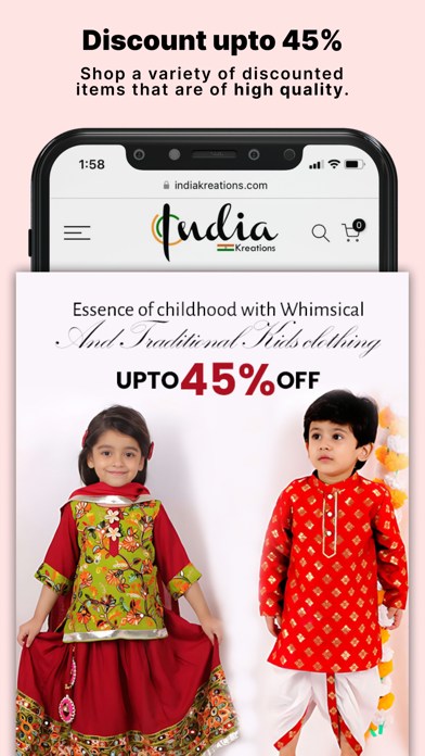 Indiakreations - Shopping App Screenshot
