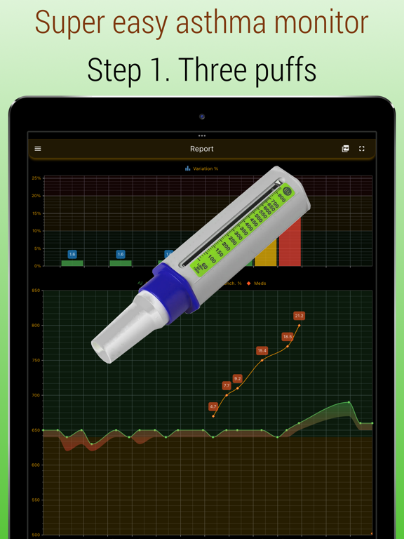 Screenshot #4 pour Peflog - asthma tracker