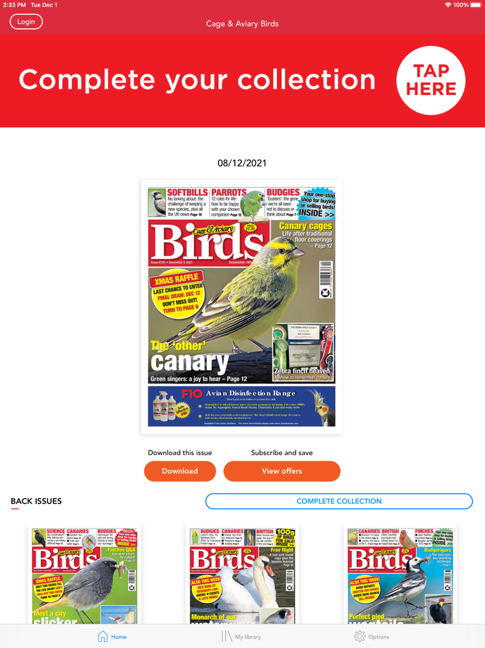 Cage and Aviary Birds