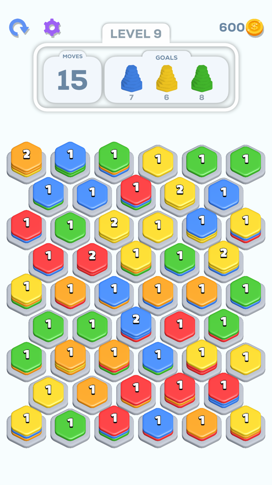 #2. Hex Stacks (iOS) 由: Wery Games Limited