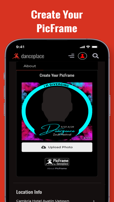 Danceplace App Screenshot
