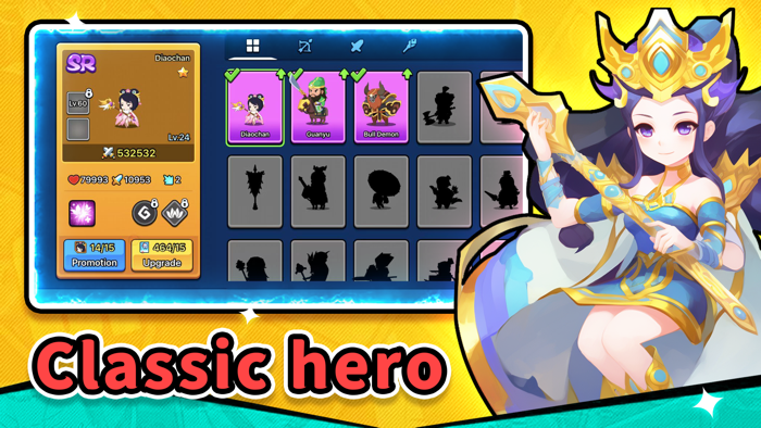 Merge heroes -idle war