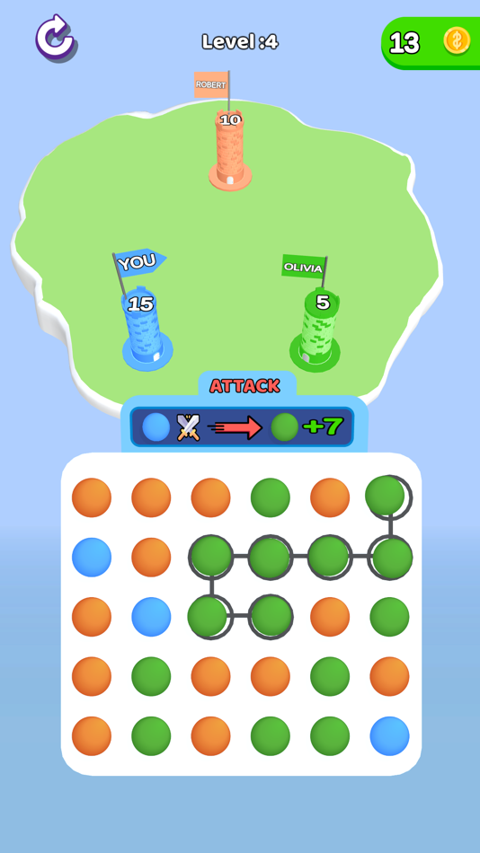 #1. Connect and Conquer (iOS) By: Mood Games OU