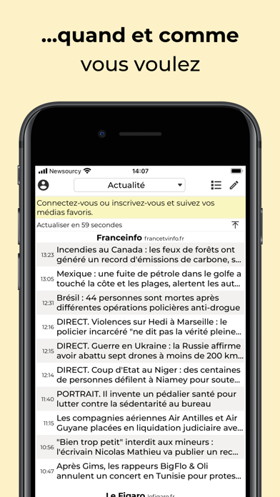 Screenshot #2 pour Newsourcy