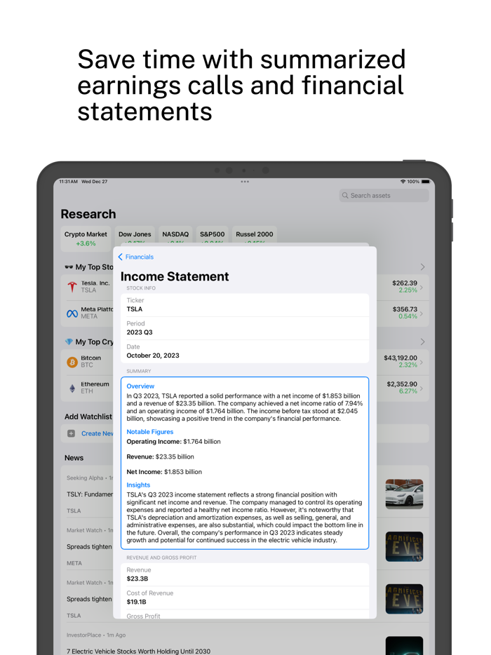 Basil - Portfolio Tracker