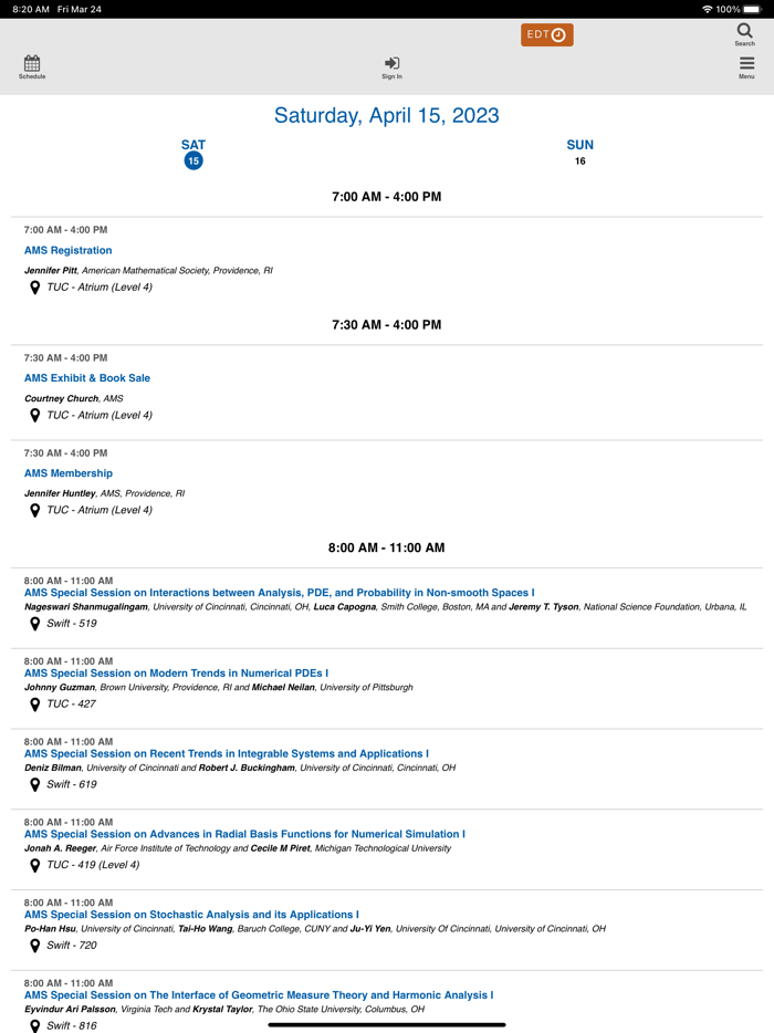 AMS Spring Central 2023