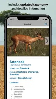 stuarts' sa mammals iphone screenshot 2