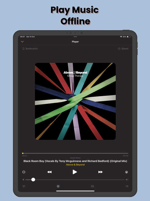 Cloud Offline Music Player MP3 iPad screenshot 2 - Music app