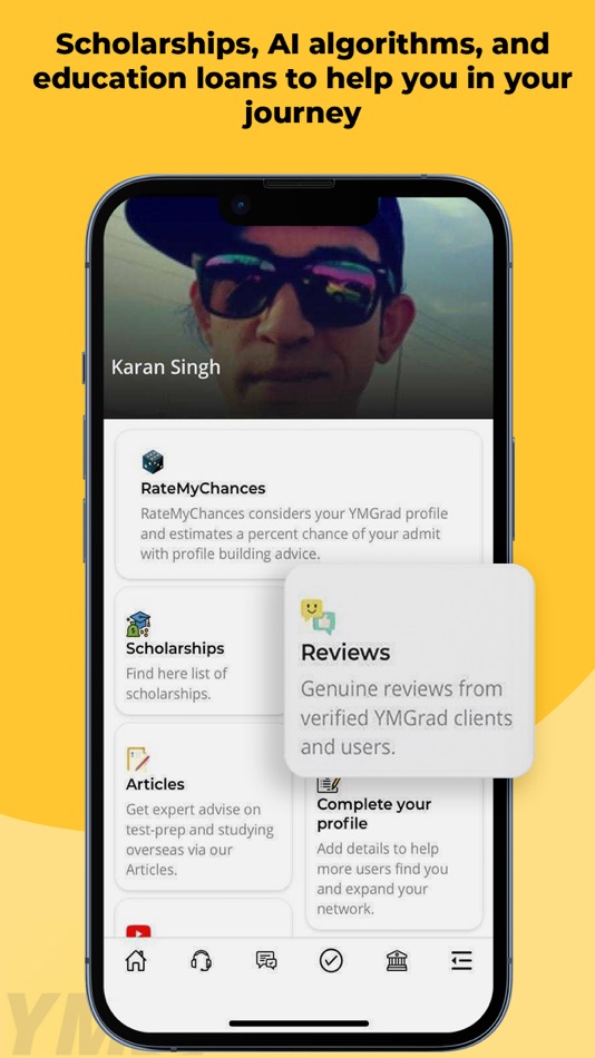 #2. YMGrad - Study Abroad (iOS) 게시자: Yash Mittra