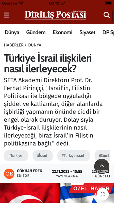 Diriliş Postası Haberler Screenshot