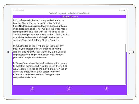 Copyprotect iPad screenshot 4 - Utilities app