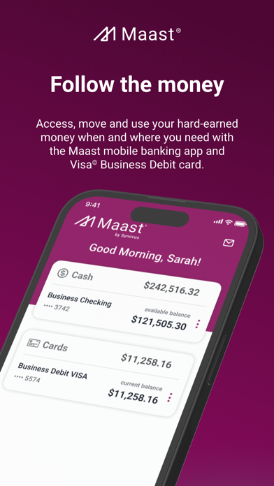 Maast: Business Banking Screenshot