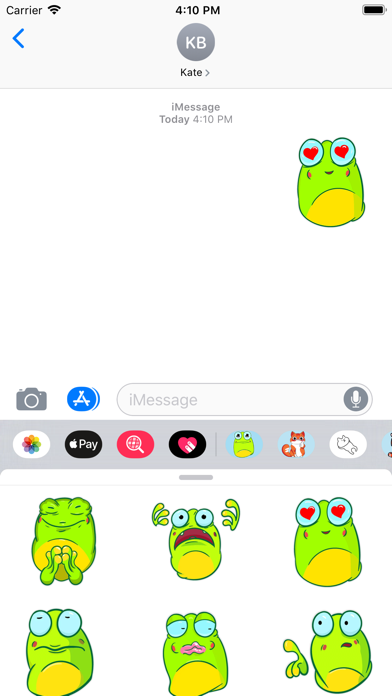 Screenshot #3 pour Crazy frog stickers & emoji