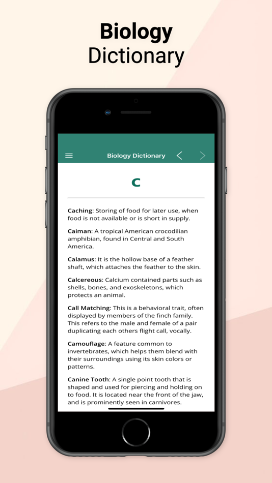 #6. Biology Dictionary & Course (iOS) Podle: David Ortega Lopez